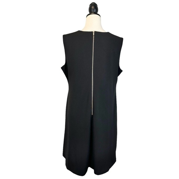 Calvin Klein Black Dress Sleeveless A-Line Side Drape Accent Size 14 (B31) - Picture 6 of 14